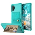 thumbnail image 2 of Galaxy Note 10 Plus Wallet Case, Shockproof Rubber Card Holder Wallet PU Leather Back Phone Case Kickstand Protective Scratch Hybrid Bumper Shell for Samsung Galaxy Note 10 Plus 6.8 inch, Green, 2 of 7
