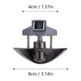 thumbnail image 2 of OULII Modern Hardware Cabinet Locks Drawer Wardrobe Cabinet Lock Black 1Pcs, 2 of 7