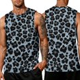 thumbnail image 2 of HAJWOH Men Leopard Printed Tank Top Muscle Sleeveless Summer Big and Tall Summer Beach Soft Gym Shirts, 2 of 6