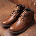 thumbnail image 4 of Botas de hombre, botas Martin, botas cortas informales con cremallera de talla grande, zapatos de hombre, zapatos de caña alta de otoño e invierno, 4 of 5