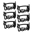 thumbnail image 4 of 6 Piezas Servilleteros Alfabeto Perfecl Hebillas Titular Metal Bismillah Letra Servilleteros Conjunto para Mesa Banquete Boda Hotel Decoración negro, 4 of 8