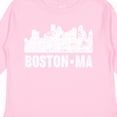thumbnail image 4 of Inktastic Boston Massachusetts City Skyline with Grunge Boys or Girls Long Sleeve Toddler T-Shirt, 4 of 5