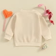 thumbnail image 3 of Okbabeha Toddler Baby Girl Birthday Outfit Embroidery Sweatshirt Crewneck Long Sleeve Pullover Shirt Spring Fall Clothes, 3 of 7