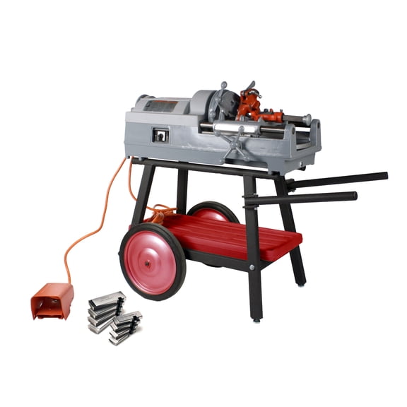 Restored RIDGID 535 V2 Pipe Threader with 811A Die Head HSS Dies & Cart (Refurbished)