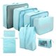 thumbnail image 3 of DEKAXID - Juego de 8 bolsas organizadoras para viajes, accesorios, equipaje, maletas, neceser impermeable, almacenamiento de ropa, 3 of 6