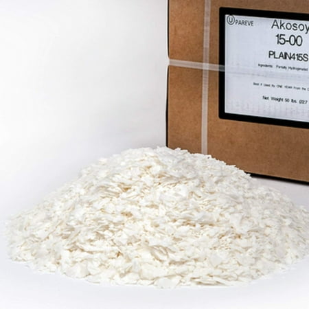 - 100% SOY WAX FLAKES - 5 LB - FOR CANDLE MAKING SUPPLIES - ALSO COSMETIC GRADE - NO ADDITIVES - BY VIRGINIA CANDLE SUPPLY IN USA