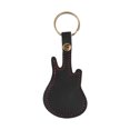 thumbnail image 3 of Étui de Rangement en Cuir pour Médiators de Guitare en Forme de Guitare avec Porte-Clés Lot de 5 Médiators en Celluloïd Accessoires pour Instruments à Cordes, 3 of 7