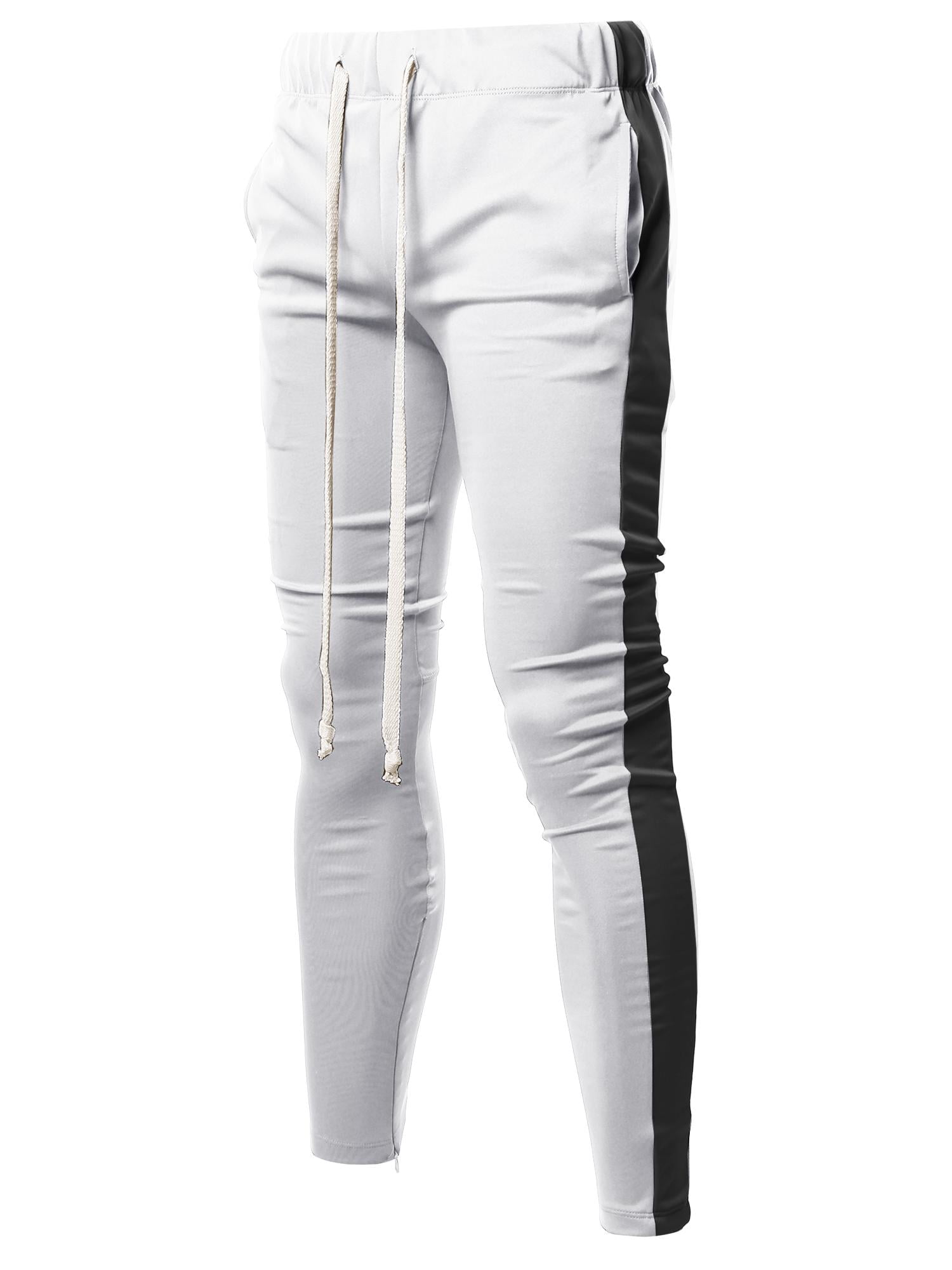 track pants with side zipper