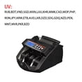thumbnail image 2 of LCD Display Cheap Money Counter For Paper &amp; Polymer Currencies With UVMG Function Billnote Counting Machine Money Detector ,User Friendly, 2 of 7