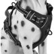 thumbnail image 1 of Arnés para perro sin tirones, arnés reflectante cómodo con 2 correas delanteras y traseras y mango de fácil control ajustable (negro, XL), 1 of 5