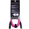 thumbnail image 5 of (2) Clutch 10' Pink Sure-Fit XLR Female to XLR Male Microphone / Speaker Cables Package, 5 of 7