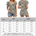thumbnail image 2 of Camiseta informal para mujer camisetas de manga corta con cuello en V suave para ir de compras (amarillo L) FLhrweasw Para estrenar, 2 of 6
