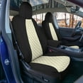 thumbnail image 3 of For 2020-2024 Tesla Model Y FH Group Waterproof Neoprene Custom Fit Made Car Seat Covers - Front Set Beige, 3 of 6