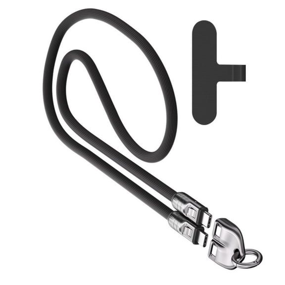 2 In 1 Phone Charges Lanyard 240W USB C Fast Charge Cable Adjustable Neck Strap Suitable for Most Smartphones 120cm
