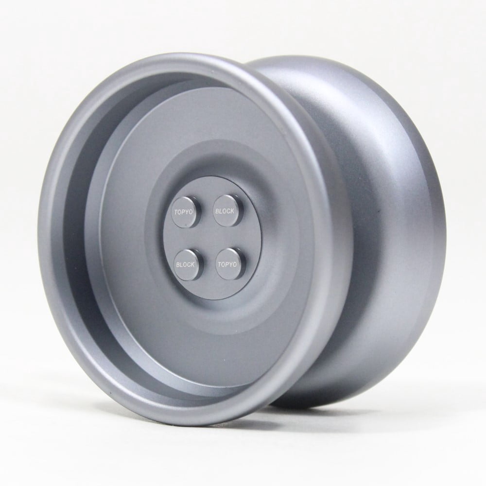 TOP YO Block Yo-Yo - 6061 AL Monometal YoYo (Gray)