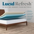 Lucid Refresh™ 12" Gel Memory Foam Mattress, Firm, California King