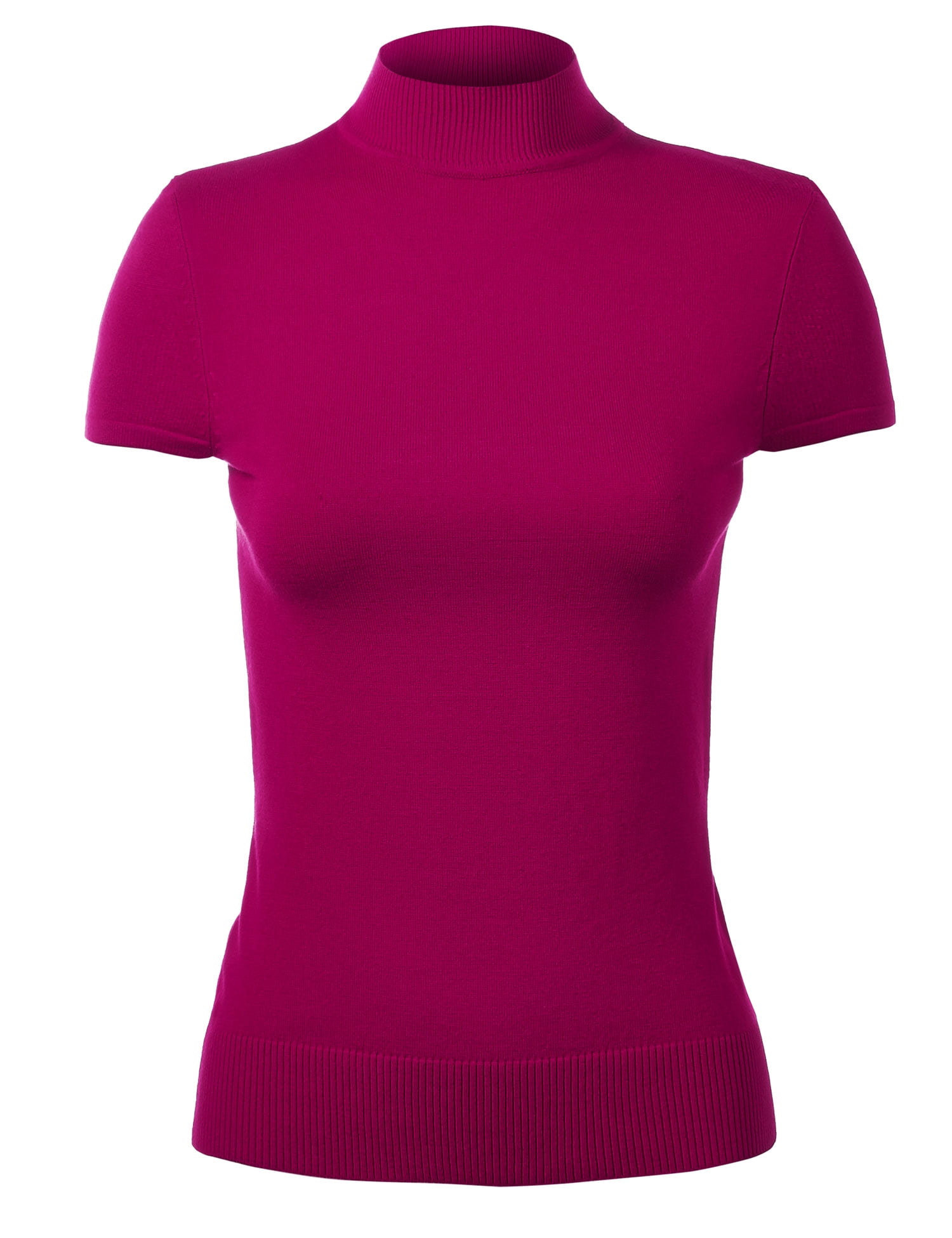 MBJ WSK820 Womens Short Sleeve Mock 