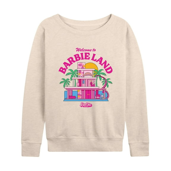 Barbie The Movie - Welcome To Barbie Land - Women's Lightweight French Terry Long Sleeve Shirt