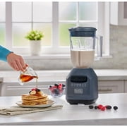 Open Box BLACK+DECKER Ice Crush Blender, 56 oz Plastic Jar, 750W, 6-Tip Blade, 8 Speeds + Pulse