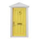 thumbnail image 2 of 1/12 Juegos de Hacia Interior Miniatura Amarillo CUTICAT Dollhouse Puerta, 2 of 5