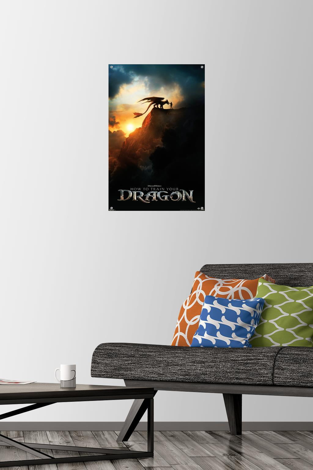 How To Train Your Dragon (2025) - Teaser One Sheet Wall Poster with Push Pins, 14.725" x 22.375"