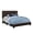 Brown, variant on Leather Upholstered Eastern King Size Platform Bed, Brown