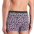 thumbnail image 4 of Men's Boxer Briefs, leopard print pink cute stylish Soft Comfy Mens Underwear Boxer Briefs Breathable With Widen Waist, 4 of 7