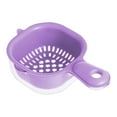 thumbnail image 1 of Double Layer Kitchen Draining With Handle Mini Fruit Strainer Bowl Vegetable Washer For Efficient Cleaning, 1 of 4