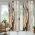 thumbnail image 5 of Horse Head Outdoor Curtains for Patio, Animal Farmhouse Rustic Watercolor Sunshade Privacy Drapes Grommet Waterproof Outside Curtains for Porch/Cabana/Balcony 54"x 108", 2 Panel, 5 of 9