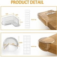 thumbnail image 2 of Protectores de esquinas a prueba de bebés, 28 protectores de seguridad para muebles transparentes, protectores de esquinas suaves de fácil instalación, cinta adhesiva fuerte para un ajuste seguro,, 2 of 5
