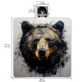 thumbnail image 2 of Bear Canvas Picnic Mat - Foldable Outdoor Blanket for Camping and Beach - Extra Large Size 78"x59" Portable and Easy to Clean - Travel Picnic Rug with Carry Strap and Storage Bag, 2 of 6