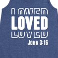thumbnail image 3 of Instant Message - Loved John 3 16 - Toddler & Youth Girls A-line Dress, 3 of 6