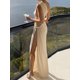 thumbnail image 3 of Txlixc Vestido largo de mujer con hombros inclinados Txlixc moda, 3 of 7