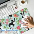 thumbnail image 4 of Long Mouse Pads for Desk,Boston Terriers and Pioneer Flower Desk Mats on Top Of Desks, Desk Mouse Pad Extra Large with 3mm Non-Slip Base and Stitched Edge for Gaming,Office,Work,Home 31.5"x11.8", 4 of 6