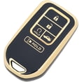 thumbnail image 6 of Key Fob Cover Compatible with Honda Accord Civic CRV Pilot Ridgeline Odyssey Passport Keychain Case Holder Protector,Black, 6 of 6