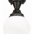 thumbnail image 3 of Meyda 154223 8 in. Revival Schoolhouse White Globe Flushmount, 3 of 7