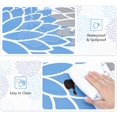 thumbnail image 6 of Round Tablecloth 60 Inch, Spring Summer Dahlia Pinnata Waterproof Table Cloth, Table Cover for Party Picnic Dinner Decor, Blue, 6 of 6