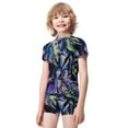 thumbnail image 2 of Beetlejuice Beetlejuice Boys Two Piece Rash Guard Swimsuits Kids Short Sleeve Swimwear Sets Bathing Suit, 2 of 7