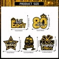 thumbnail image 7 of Mxdfafa 39pcs 80th Birthday Decorations Kit Black Gold Glitter Party Supplies with Banner,Balloons,Backdrop,Honeycomb Centerpieces,Hanging Swirls for Men Women 80th Bday Anniversary Celebration, 7 of 7