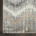 thumbnail image 5 of Nourison Elation Abstract Chevron Grey Ivory 4' x 6' Area Rug, (4' x 6'), 5 of 9