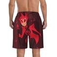 thumbnail image 5 of Hazbin Hotel Alastor Radio Demon Men's Beach Shorts Swim Trunks Casual Quick Dry Board Shorts Swimwear Pants with Mesh Lined and Pockets, 5 of 8