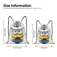 thumbnail image 2 of Pofeuu Minions for Water-Resistant 210D Drawstring Bag Compact Foldable Design Gym Yoga Travel Essentials Lightweight Carryall-Medium, 2 of 6