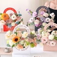 thumbnail image 2 of 10 Pcs Multi-Color Bouquet Box, Paper Flower Boxes with Handles for Wedding & Valentine’s Day, Floral Gift Box for Arrangements & Party Decor, 2 of 9