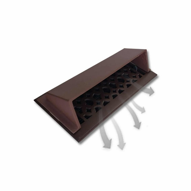 Floor Vent Air Deflector Diverter 4″x10″ Modern Design Heavy Duty Cast Aluminum Brown