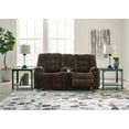 thumbnail image 6 of Ashley Furniture Soundwave Chocolate Reclining Sofa with Drop Down Table, 6 of 11