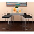 thumbnail image 1 of Heavenly Collection PU Stool with Stainless Steel Frame SET OF 6, 1 of 8
