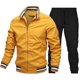 thumbnail image 5 of Conjunto de chaqueta deportiva informal para hombre, chaqueta deportiva de color liso para otoño, pantalones para hombre, 5 of 5