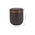 thumbnail image 2 of 1pc Office Tea Caddy Sealed Storage Jar Practical Tea Storage Container (Black), 2 of 8