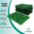 thumbnail image 2 of 20 Pzas Follaje Artificial Tupido Muro Verde Jardin Vertical Sky Green AT17324, 2 of 10