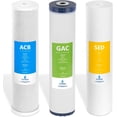 thumbnail image 1 of Express Water - Juego De Filtros De Agua Para Toda La Casa - Kit De Reemplazo De Filtración De Agua De 3 Etapas - Filtros De Cartucho De Carbón De Sedimentos De Alta Capacidad - Filtro De Agua De 5 Mi, 1 of 5